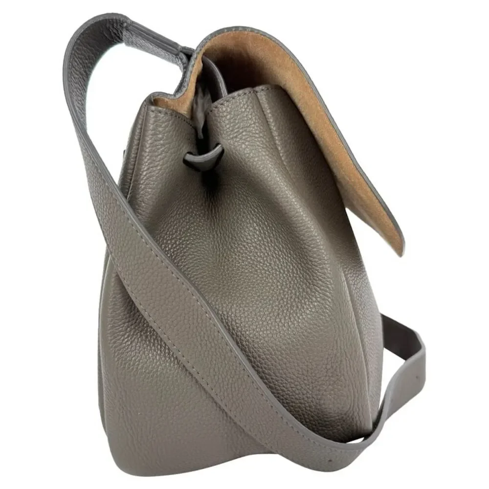 The Row Small Mail Bag in Olive Green